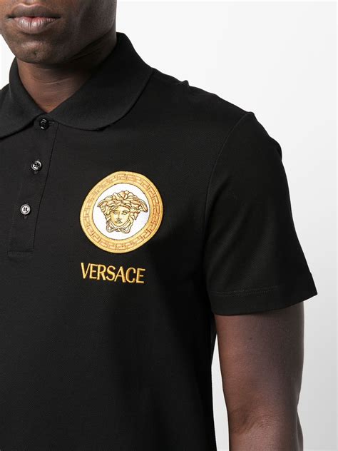 versace poli|Versace polo tops.